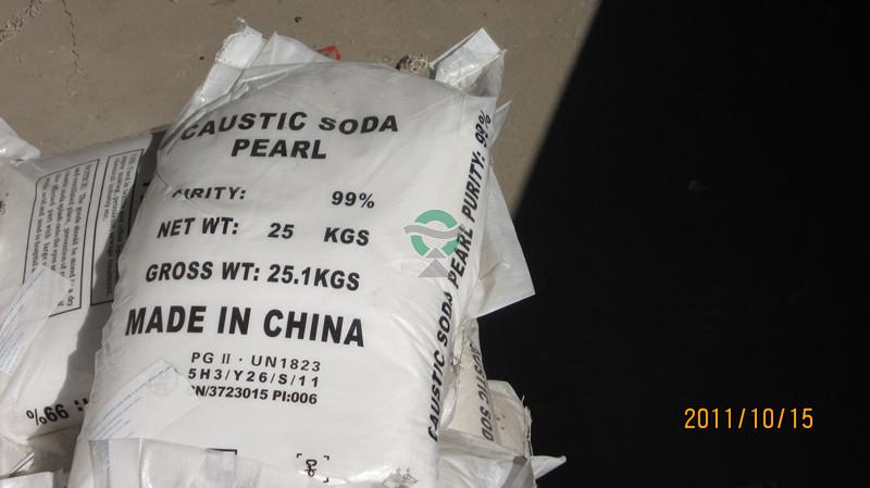 how to check purity of caustic soda